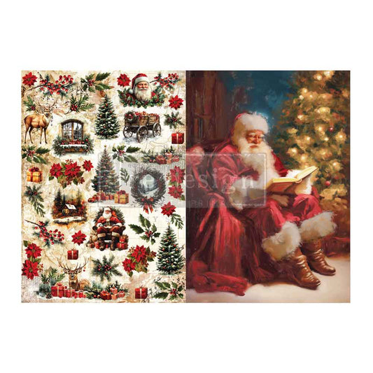 EVERLASTING LIGHT - A4 Decoupage Fiber Pack – 2 sheets, 8.3″x11.7″ each