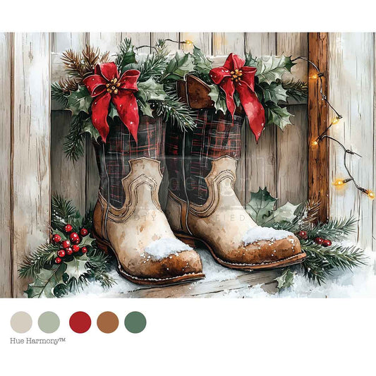 FARMHOUSE NOEL - A4 Decoupage – 1 sheet, 8.27″x11.69″