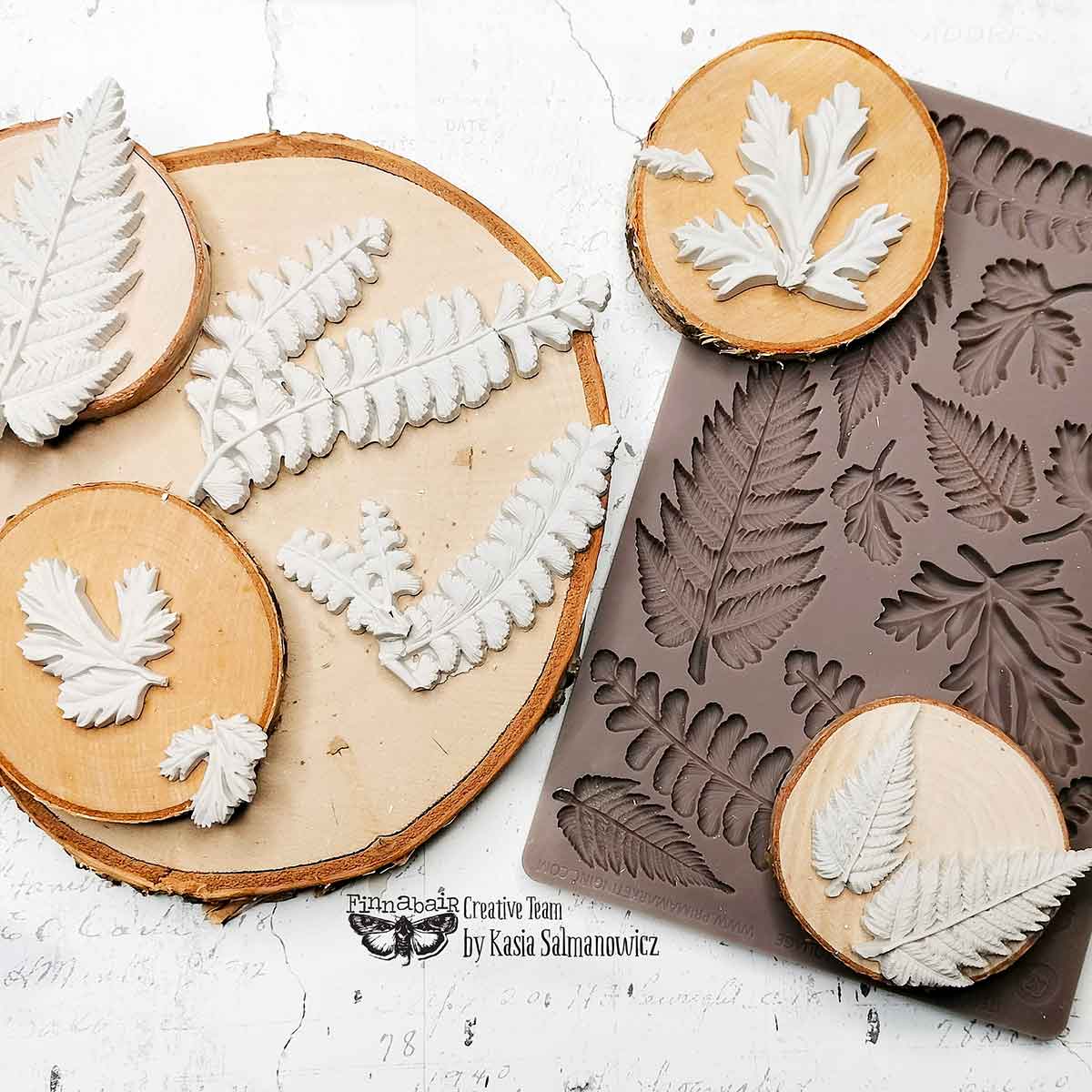 FRESH FOLIAGE - Finnabair Decor Moulds®  – 1 pc, 5″x8″x8mm