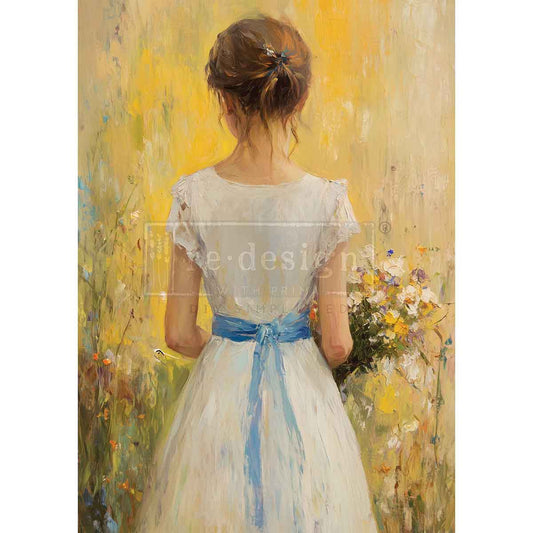 FIELDS OF GRACE - 1 SHEET, 11.7"x16.5" - A3 Decoupage Fiber