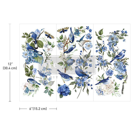 GARDEN WHISPERS - SMALL TRANSFERS - – 3 SHEETS, 6″x12″