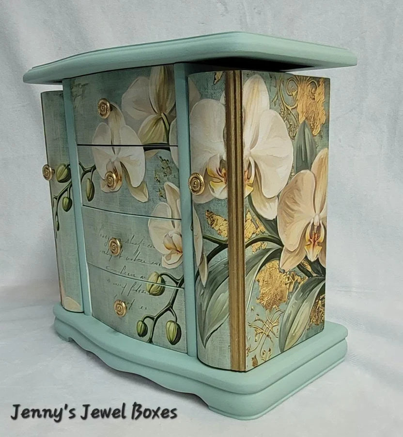 GENTLE ORCHIDS - LAMORA'S DECOUPAGE TISSUE PAPER - 18LB - 21" BY 29"