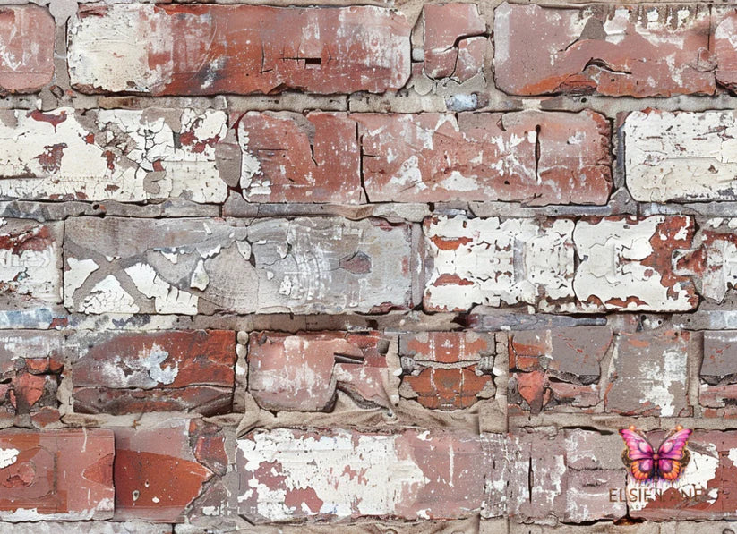 GERMAN SCHMEER BRICK - ELSIE LANE DECOUPAGE TISSUE PAPER - 29" BY 21"