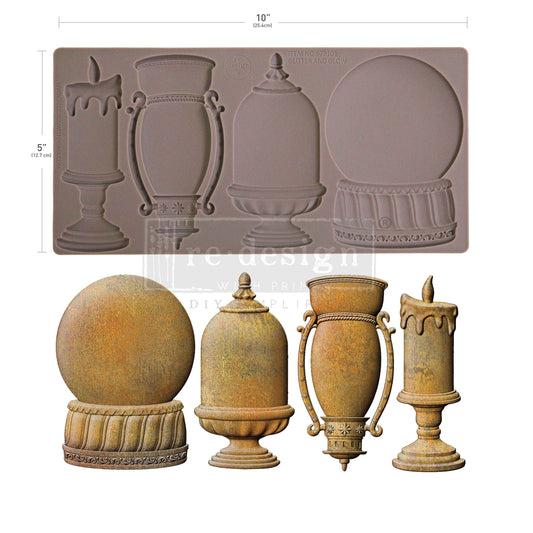 GLITTER AND GLOW - Decor Moulds®  – 1 pc, 5″x10″x8mm