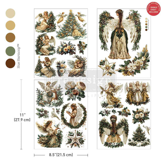 HEAVENLY WINGS - Middy Transfers® -  – 3 sheets + 1 bonus sheet, 8.5″x11″