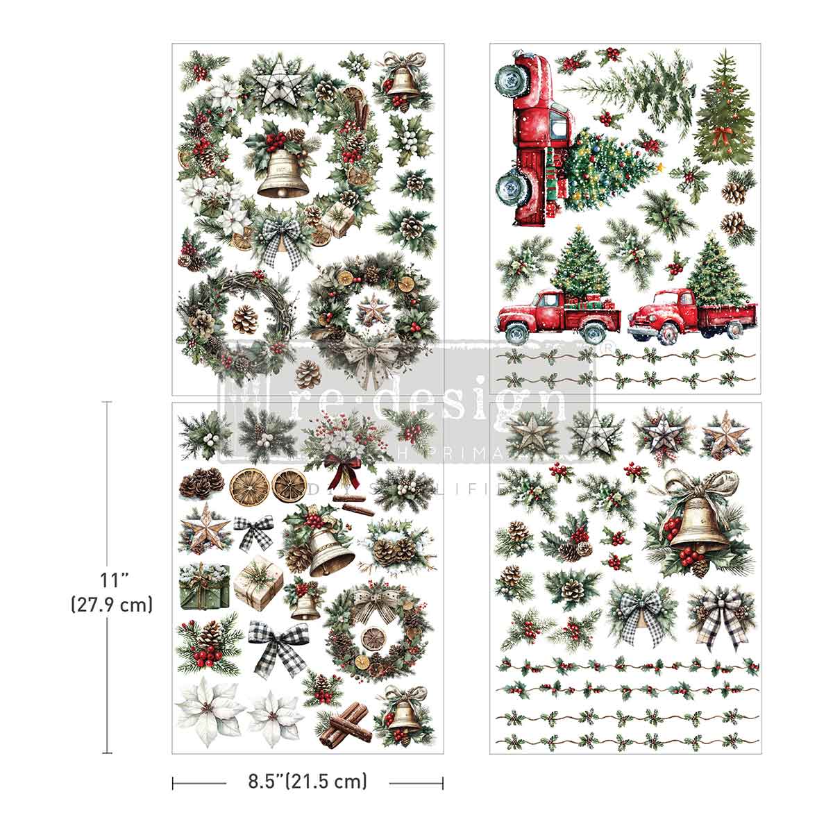 HOME FOR THE HOLIDAYS - 3 SHEETS + 1 BONUS SHEET, 8.5" X 11"