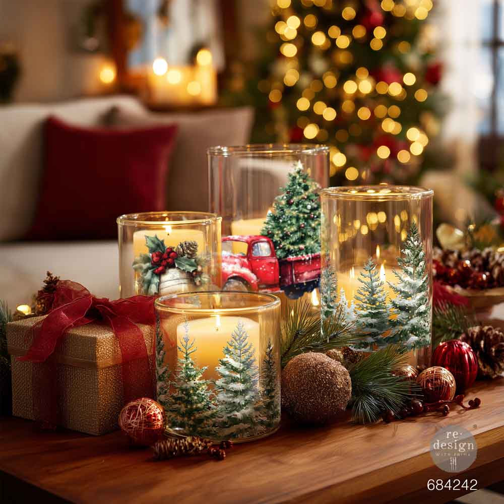 HOMETOWN HOLIDAY - LUXE TRANSFERS - 2 sheets, 3.25″x11.5″