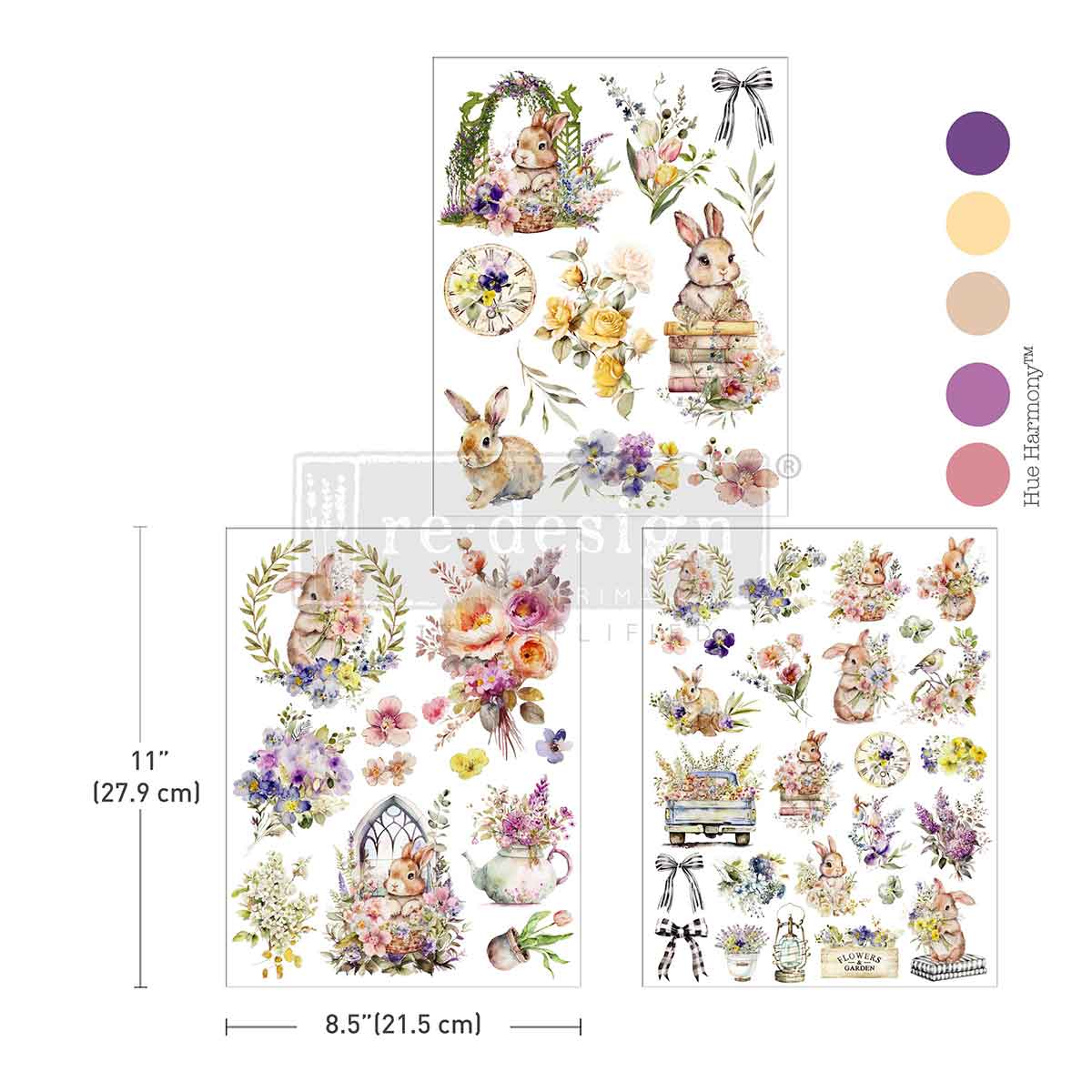 HOP INTO SPRING -  Middy Transfers® – 3 sheets, 8.5″x11″
