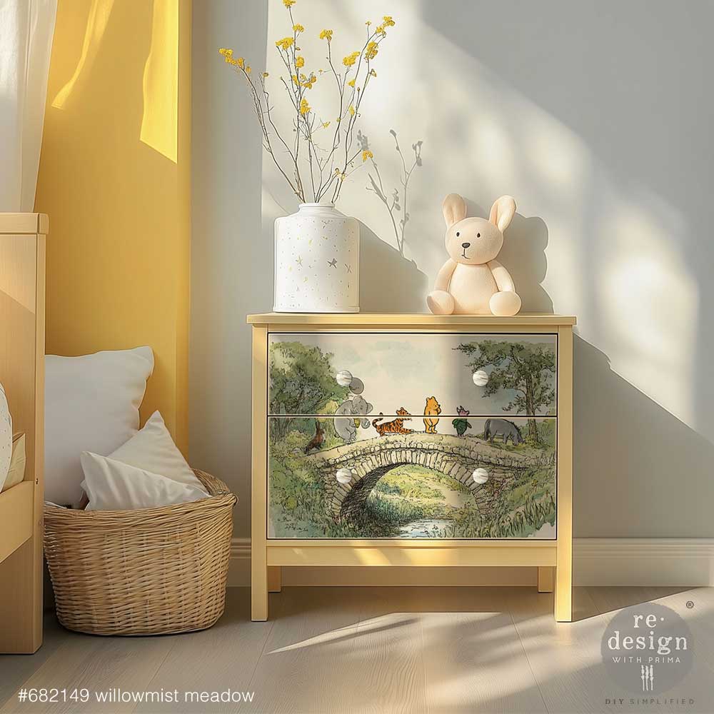 WILLOWMIST MEADOW - A3 Decoupage Fiber – 1 sheet, 11.7″x16.5″