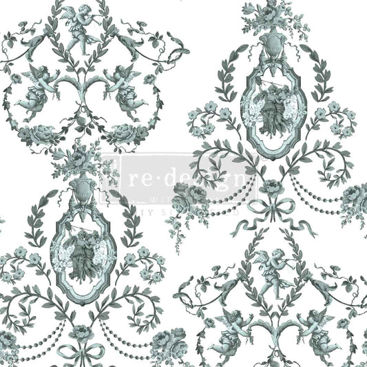 JARDIN SECRET - DECOR TRANSFERS - TOTAL SHEET SIZE -24″x35″, CUT INTO 4 SHEETS