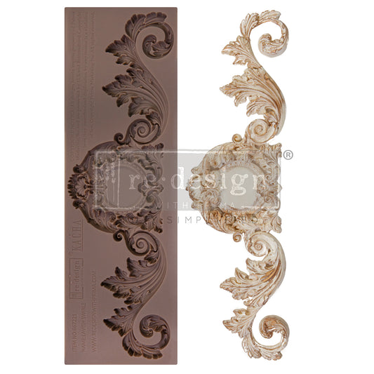 LAVISH SWIRLS - REDESIGN DECOR MOULDS - 1 PC, 3 " X 10" X 8MM