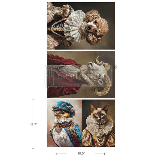 LORDS AND LADIES OF THE WILD - A3 DECOUPAGE FIBER - LIMITED EDITION