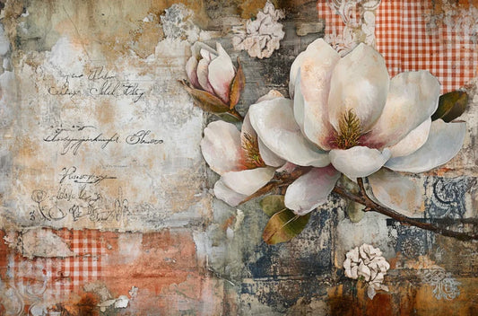 MAGNOLIA PICNIC - ELSIE LANE DECOUPAGE TISSUE PAPER - 18LB - 29" BY 21"