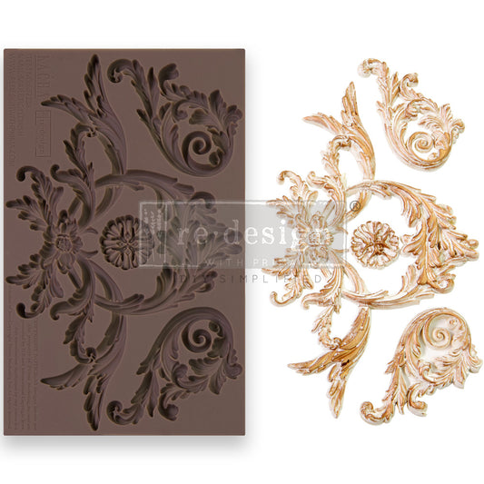 MAJESTIC FLOURISH - REDESIGN DECOR MOULDS - 1 PC, 5"X8"X8MM