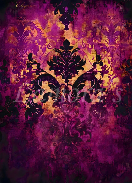 MAJESTIC PLUM - LAMORA'S DECOUPAGE TISSUE PAPER - 18LB - 21" BY 29"
