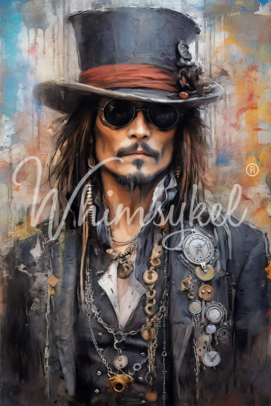 McSTEAMY GEARWRIGHT - WHIMSYKEL DESIGNS DECOUPAGE TISSUE PAPER