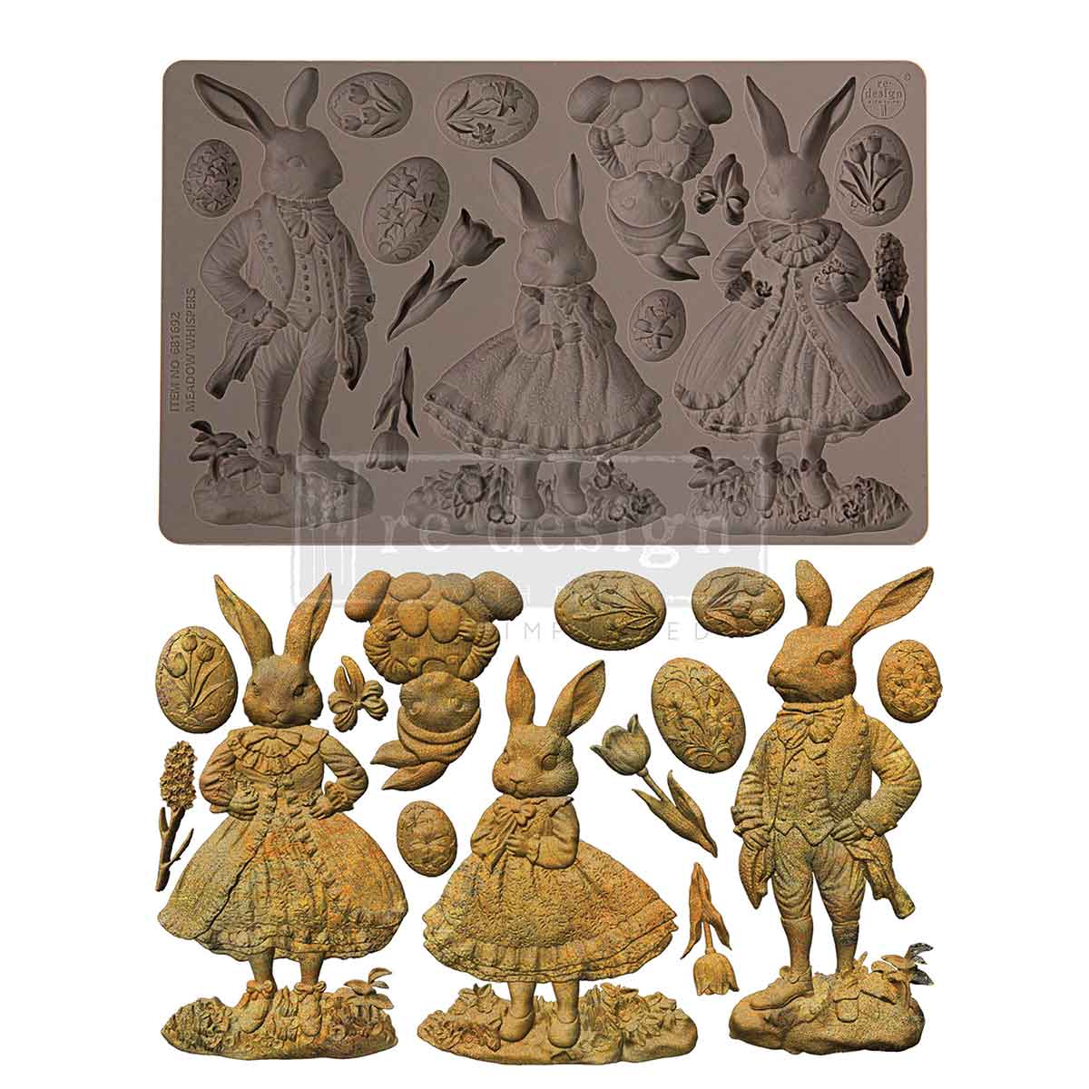 MEADOW WHISPERS - Decor Moulds®   – 1 pc, 5″x8″x8mm