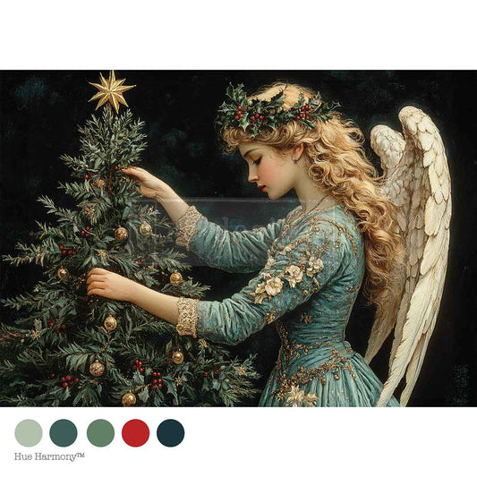 MERRY & MAJESTIC - A4 Decoupage – 1 sheet, 8.27″x11.69″