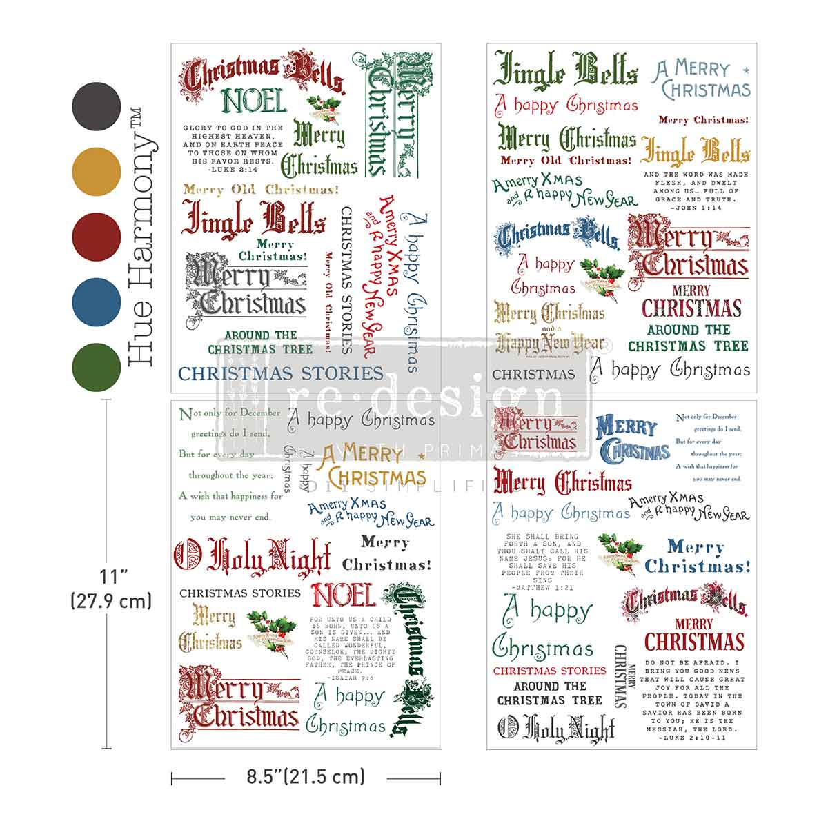 NOEL IN SCRIPT - MIDDY PLUS TRANSFERS - 3 SHEETS + 1 BONUS SHEET, 8..5" X 11"