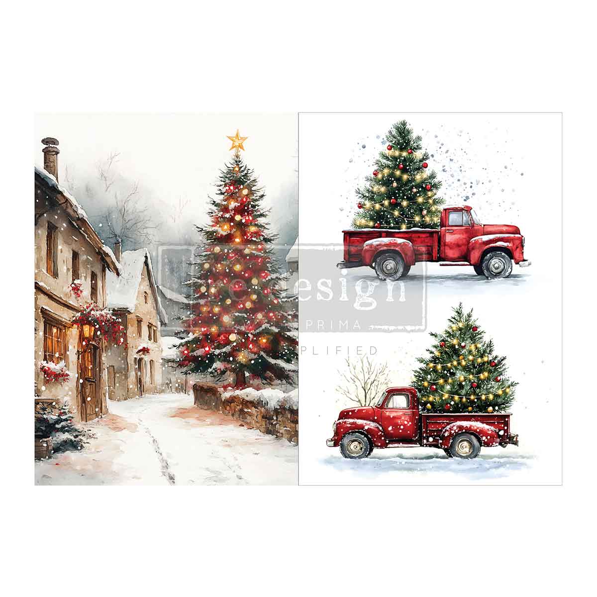 NORTHBOUND TRADITIONS - A4 DECOUPAGE FIBRE PACK - – 2 sheets, 8.3″x11.7″ each