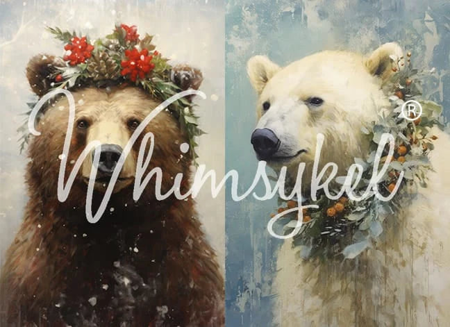 NORTHERN KEEPERS - WHIMSYKEL DESIGNS - 18LB TISSUE PAPER - 29" BY 21"
