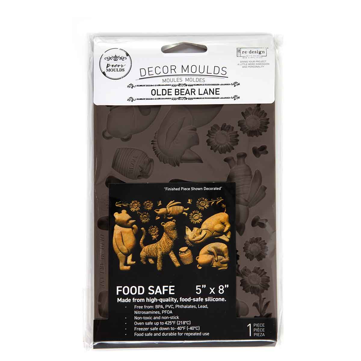 OLDE BEAR LANE – 1 pc, 5″x8″x8mm - Decor Moulds®