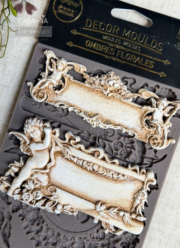 OMBRES FLORALES - DECOR MOULDS  – 1 PC , 5″x8″x8MM