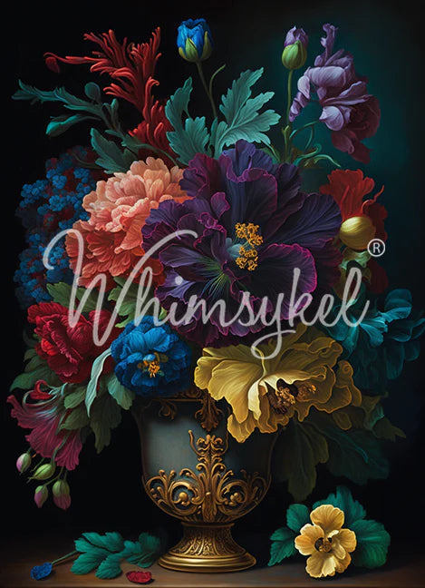 OPULENT ARRANGEMENTS - WHIMSYKEL DESIGNS - DECOUPAGE TISSUE 0 21" BY 29"