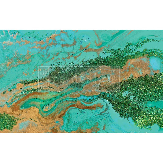 PATINA COPPER - Redesign Decoupage Decor Tissue Paper - 1 Sheet - 19" by 30"