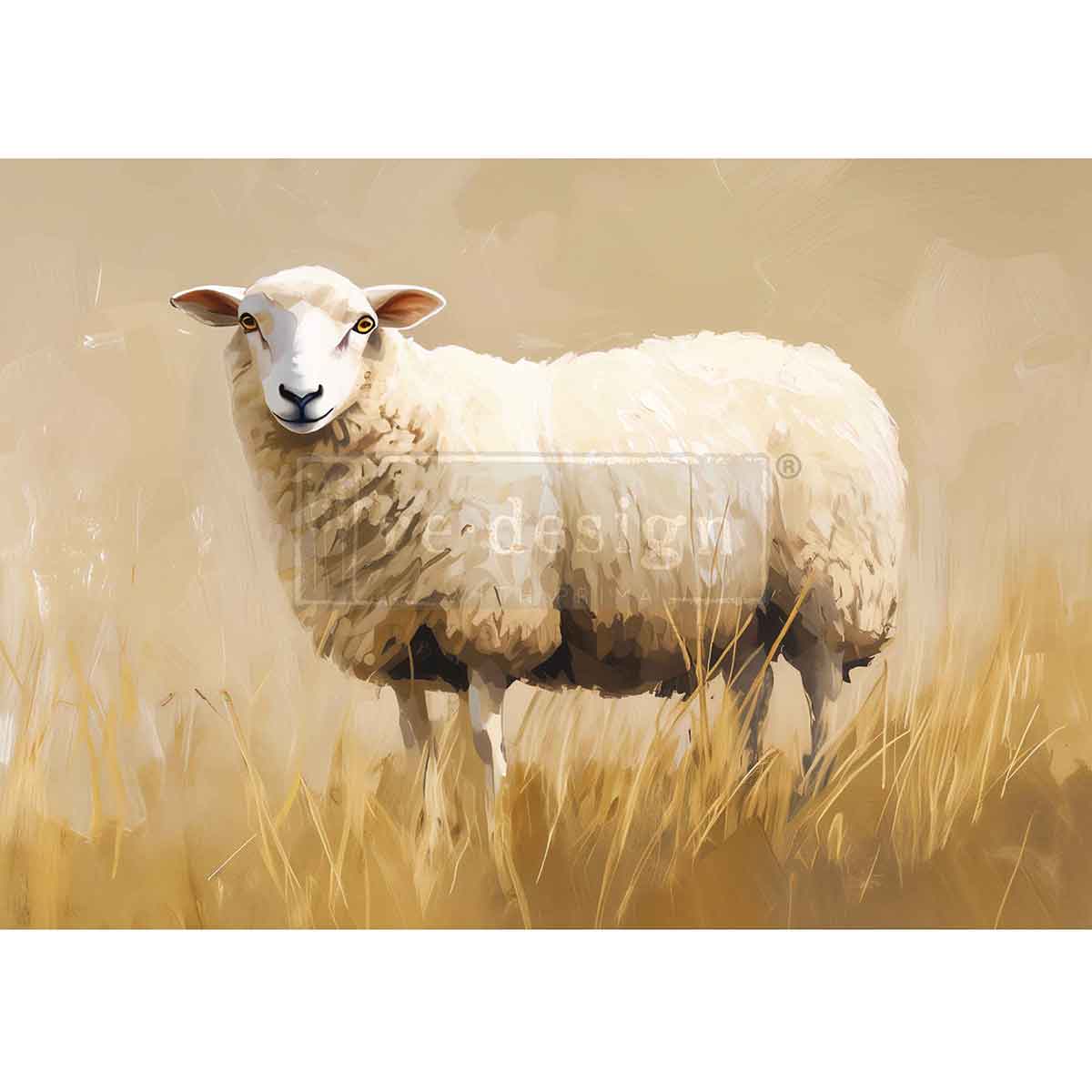 PASTURE DREAMS - 1 SHEET,11.7"x16.5" - A3 Decoupage Fibre