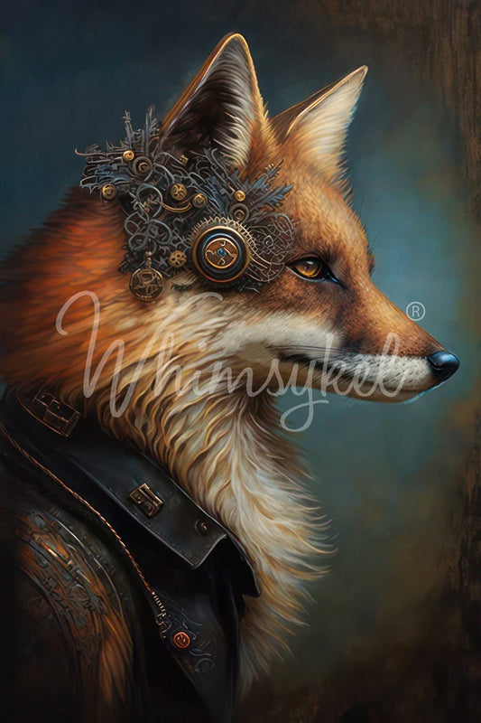 RILEY REDFOX - DECOUPAGE TISSUE PAPER - WHIMSYKEL DESIGNS - 21" BY 29" - 18LB TISSSUE PAPER