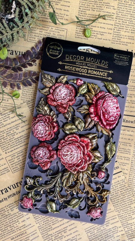 ROSEWOOD ROMANCE - DECOR MOULDS - 1 PC, 5" X 8" X 12 MM