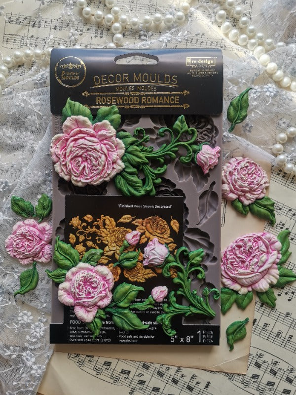 ROSEWOOD ROMANCE - DECOR MOULDS - 1 PC, 5" X 8" X 12 MM