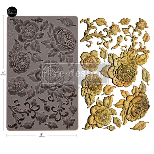 ROSEWOOD ROMANCE - DECOR MOULDS - 1 PC, 5" X 8" X 12 MM