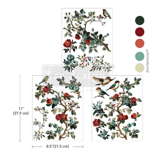 THE ROSY NEST - Middy Transfers®  – 3 sheets, 8.5″x11″