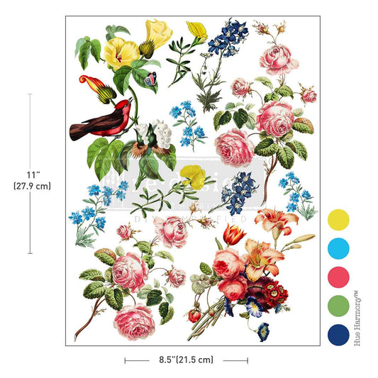 RUSTIC ROMANCE - H2O Transfers Single Sheet – 1 sheet, 8.5″x11″