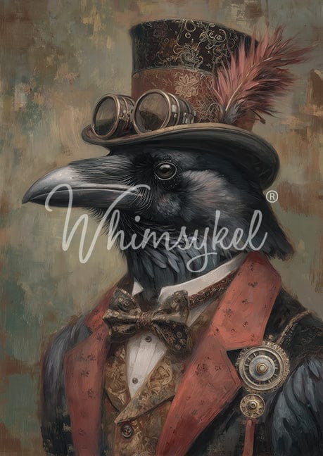 RAVENHEART - WHIMSYKEL DESIGNS - 18lb Decoupage Tissue Paper 21x29 in