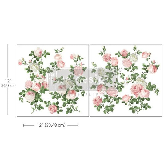 SALON DE DIANE -MAXI TRANSFER -  2 SHEETS - 12" BY 12 "