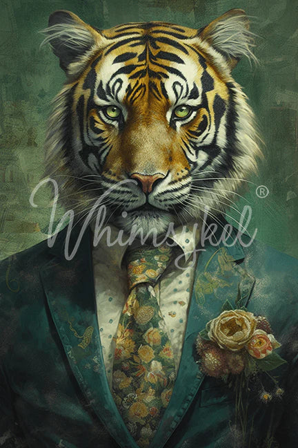 SEBASTIAN TIGER DECOUPAGE TISSUE PAPER 20 X 30