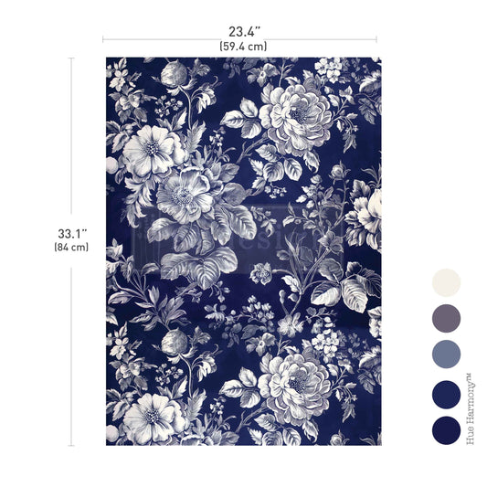 SECRET GARDEN BLOOM – 1 sheet, 23.4″x33.1″ - A1 Decoupage Fiber