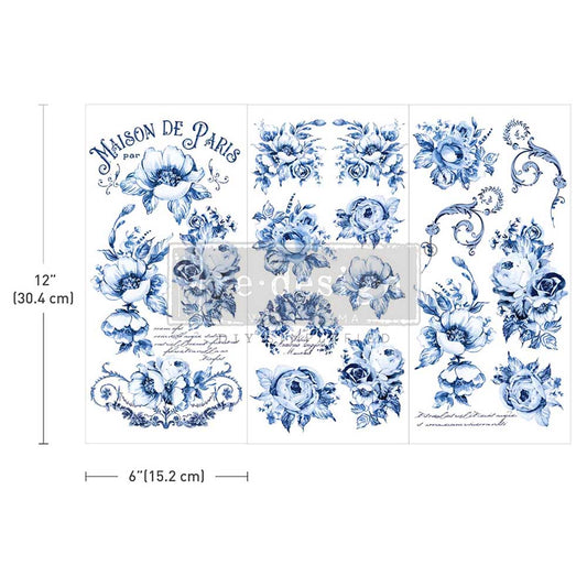SPRING SERENADE - SMALL TRANSFER -  – 3 sheets, 6″x12″