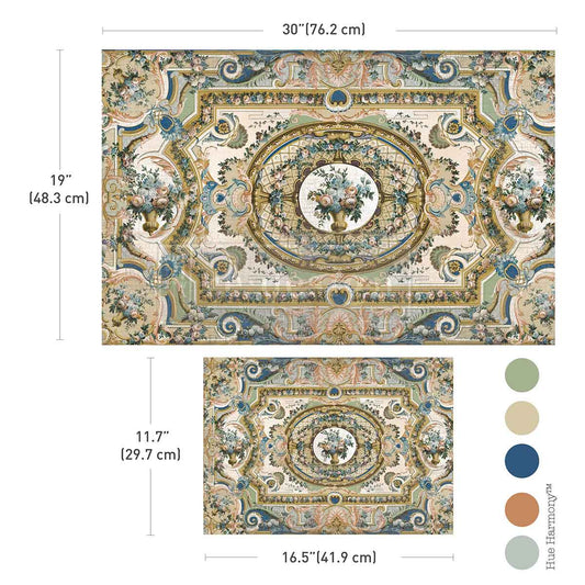 SERENADE IN BLUE – Total 2 sheets – 1 sheet, 19.5″x30″ + 1 sheet, 11.7″x16.5″ - DOUBLE DELIGHT