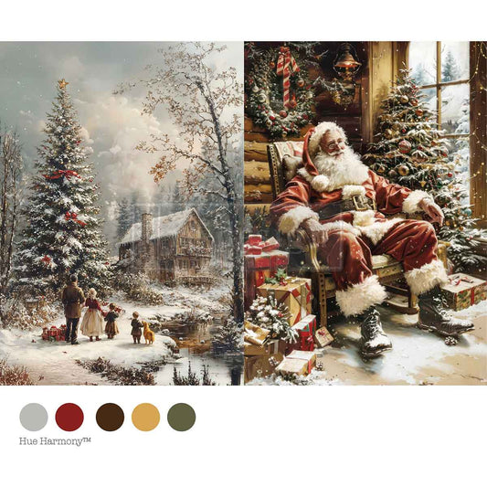 SILENT NIGHT STORIES - A4 Decoupage – 1 sheet, 8.27″x11.69″