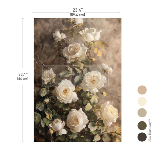 SILENT BEAUTY  – 1 sheet, 23.4″x33.1″ - A1 Decoupage Fiber