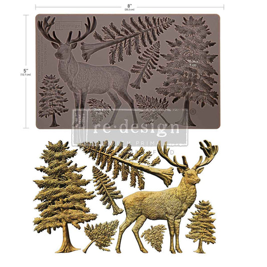 STAG OF THE HIGHLANDS - DECOR MOULDS - 1 pc, 5″x8″x8mm