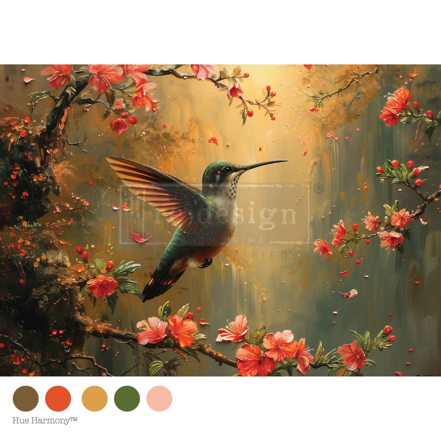 SUNSET SERENADE -  A3 Decoupage Fiber – 1 sheet, 11.7″x16.5″
