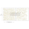 SWEET NOTES Maxi Gold Foil Transfer - Rub on Transfer - Furniture Decor  Transfer - 2 sheets - 12" x 12" each sheet size