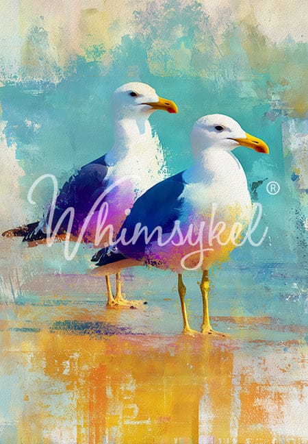 SALTWATER PAUSE - 18LB TISSUE PAPER - WHIMSYKEL DESIGNS - 21" BY 29"