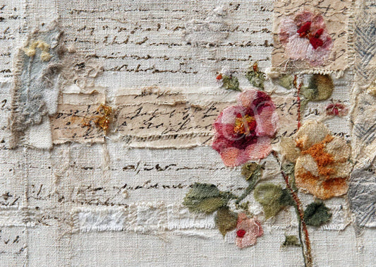 TEA STAINED - ELSIE LANE DECOUPAGE  TISSUE PAPER - 29" BY 21"