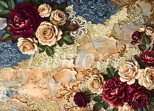 TEXTURED LACE - LAMORA'S DECOUPAGE TISSUE PAPER - 18LB - 21" BY 29"